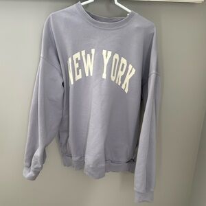 John Galt Purple New York Crewneck